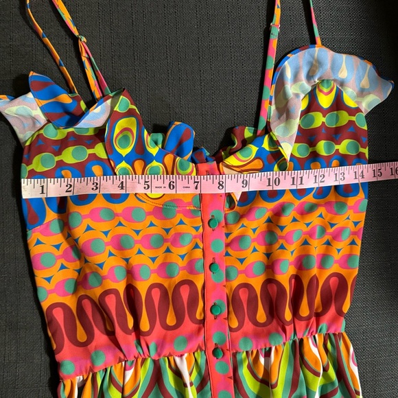 Alexis Sirsha Ruffle Mini Dress in Gogo Multi size Small - Picture 6 of 9